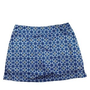 Ekouaer Skirt Skort Womens XXL Blue White Golf Tennis Excellent Condition